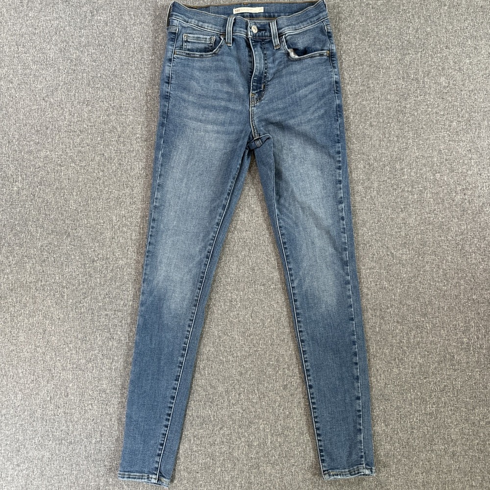 Levi's 720 High Rise Super Skinny Jeans Women's W27 L30 Medium Wash Stretch